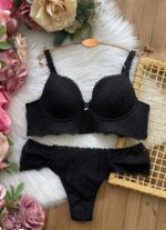 Conjunto Rendado com Detalhe Guipir - imagem 2 | Treviso Lingerie