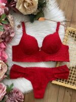Conjunto Rendado com Detalhe Guipir - imagem 1 | Treviso Lingerie
